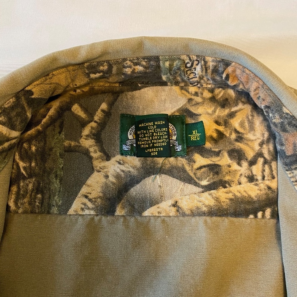 Cabela's Mens Hunting Shirt Button Down Long Sleeve Camo Elbow Sleeves Size XL - Picture 9 of 11